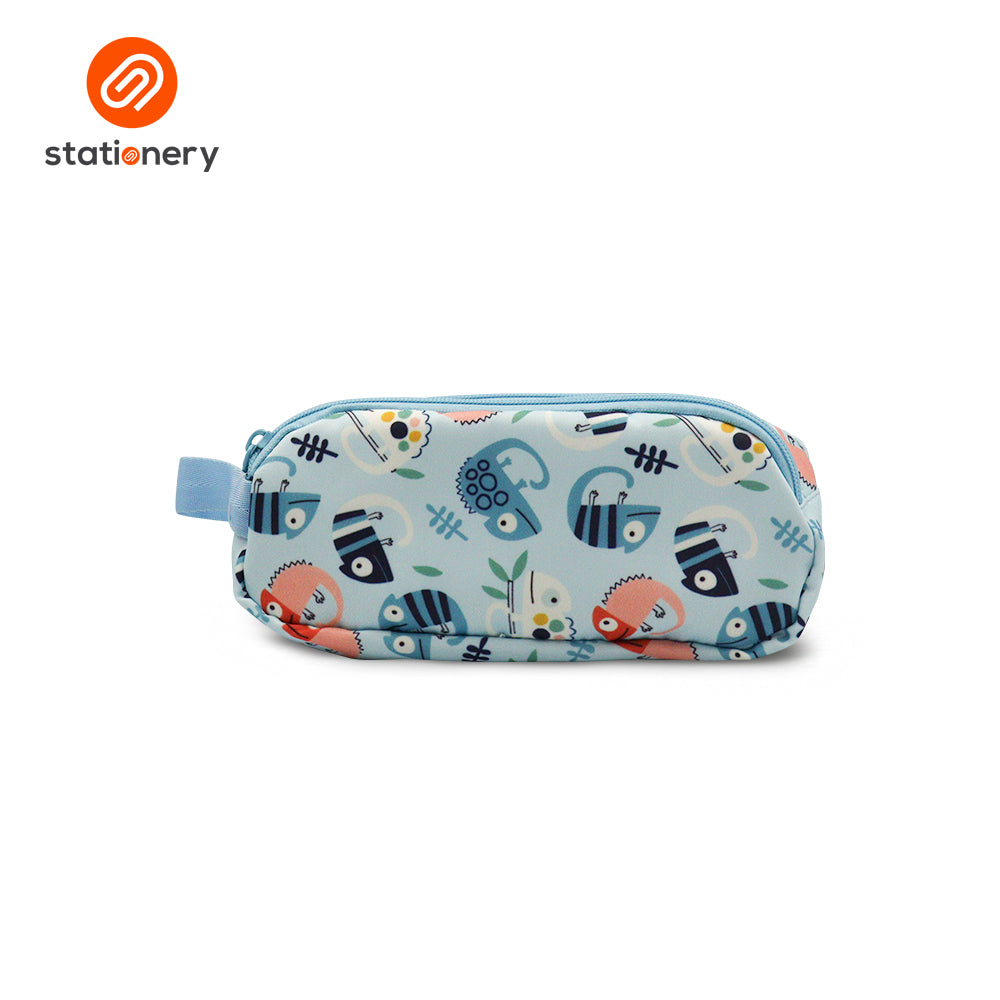 Multi Purpose Pencil Case with 2 Zippers and Handle-5