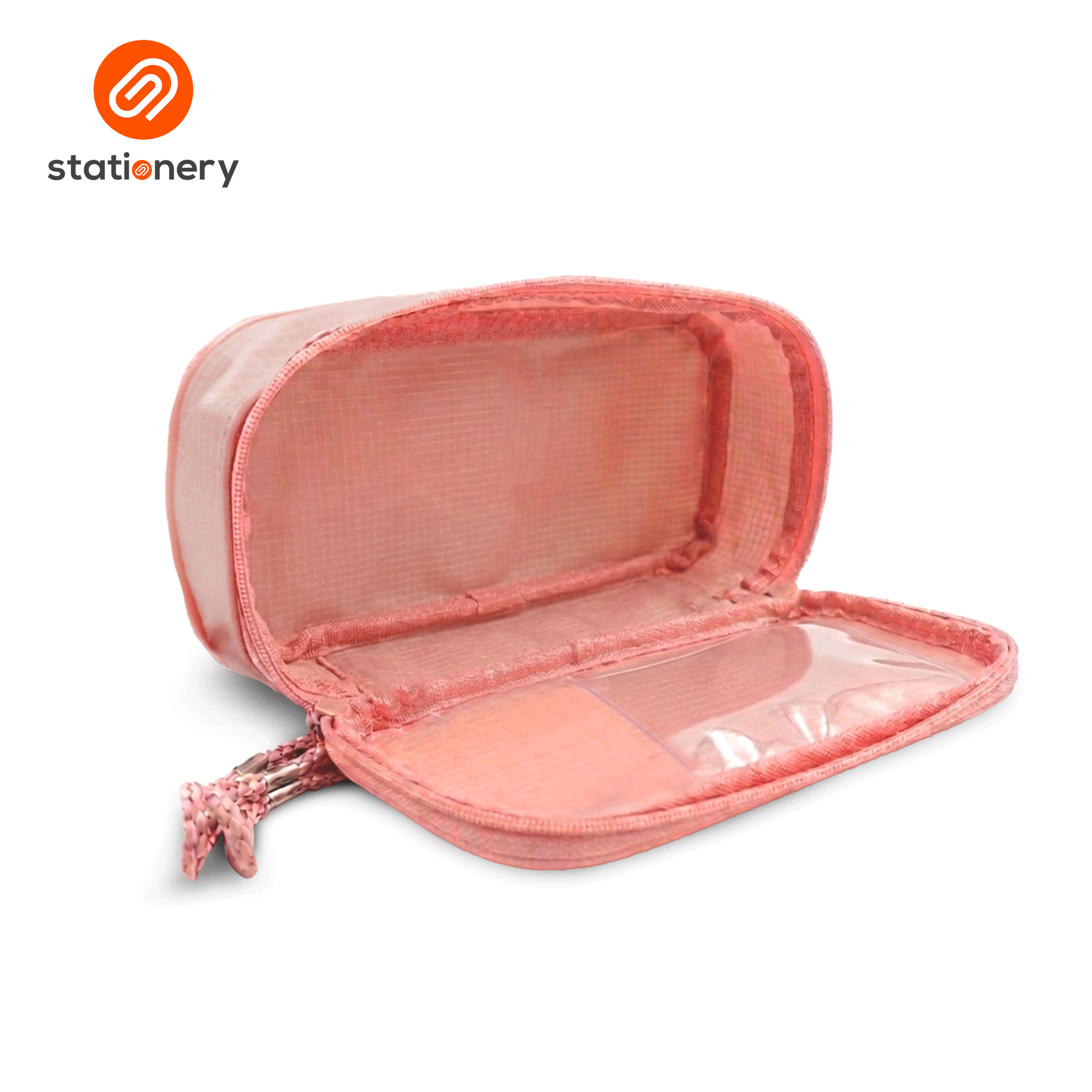 Rectangle Checkered Colored PVC Pouch-zoom-3