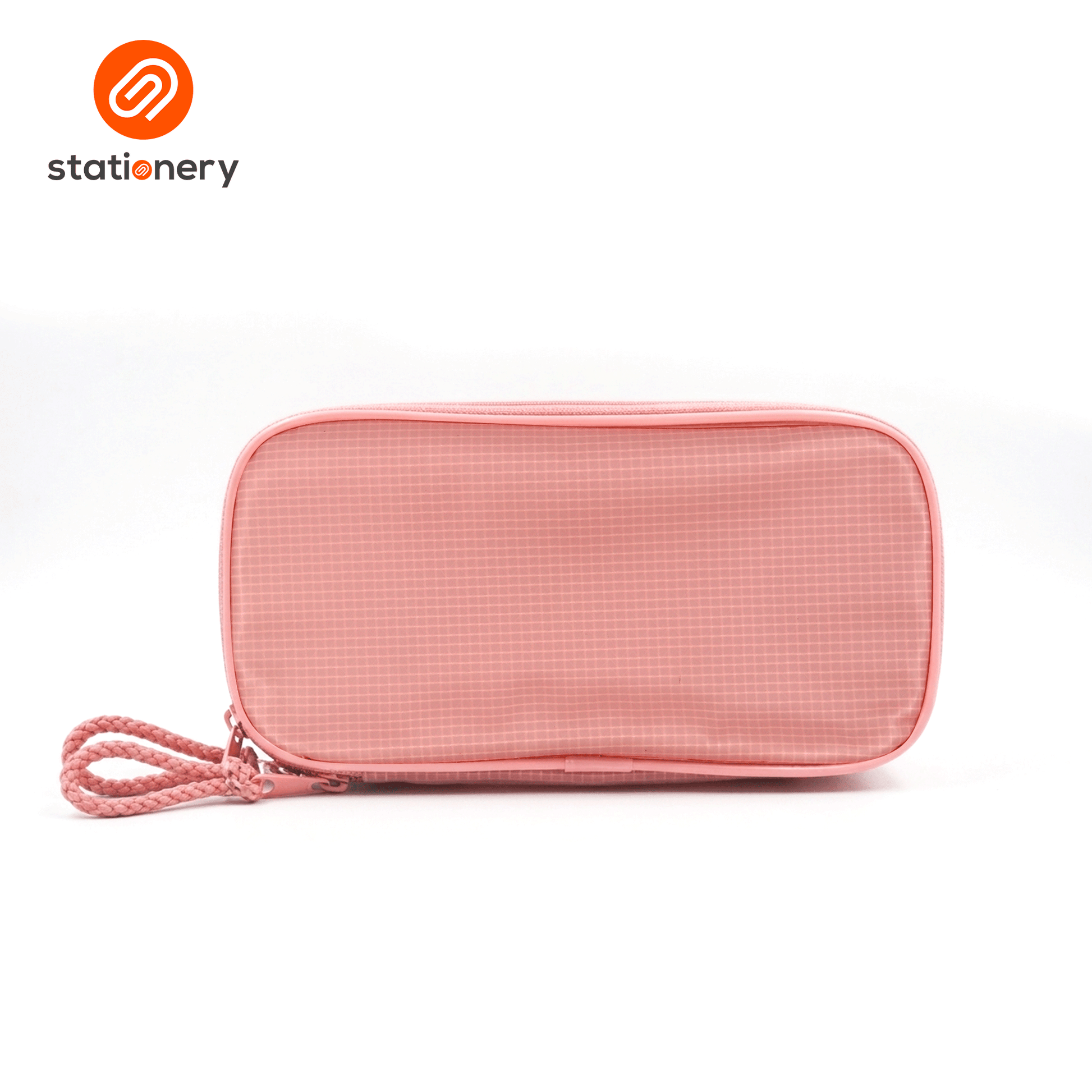 Rectangle Checkered Colored PVC Pouch-4