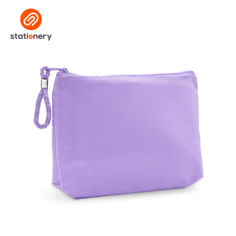 Triangle Checkered Colored PVC Pouch - 21x6x15cm-zoom-