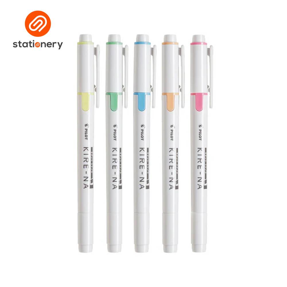 Pilot Kire-Na Dual Tip Highlighter Set - Basic Colors