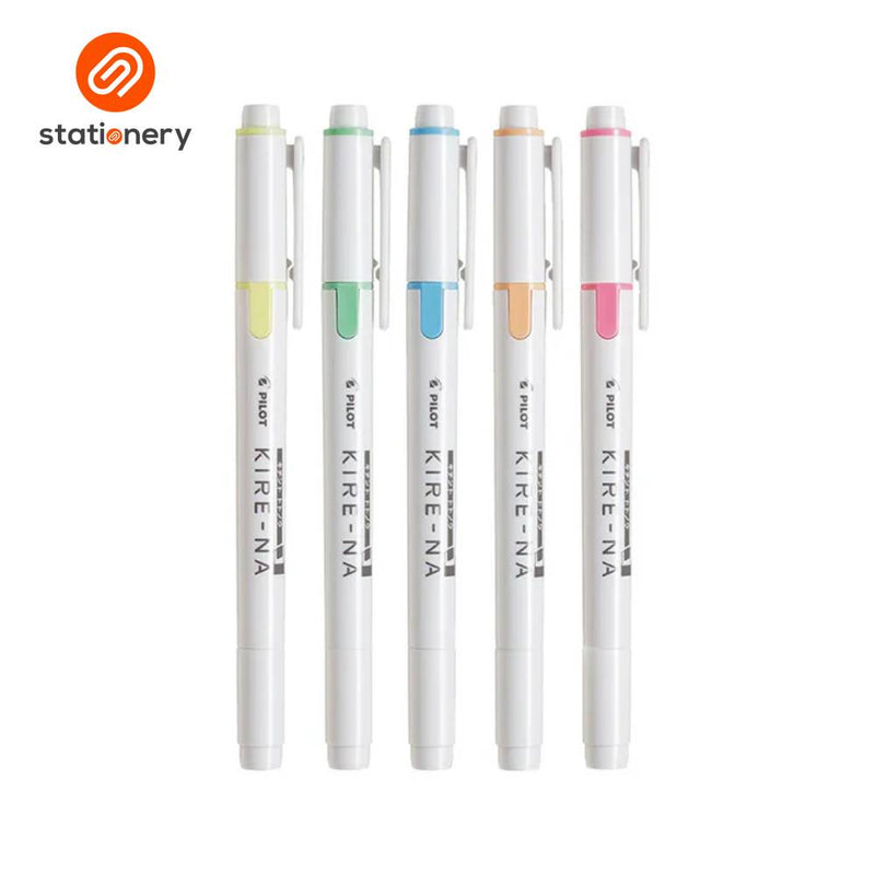 Pilot Kire-Na Dual Tip Highlighter Set - Basic Colors-zoom-