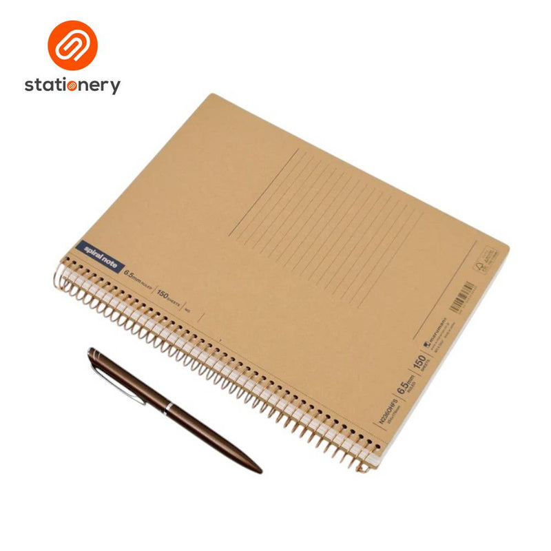 Maruman Spiral Notebook Basic Ruled B5 - 150 Sheets-zoom-