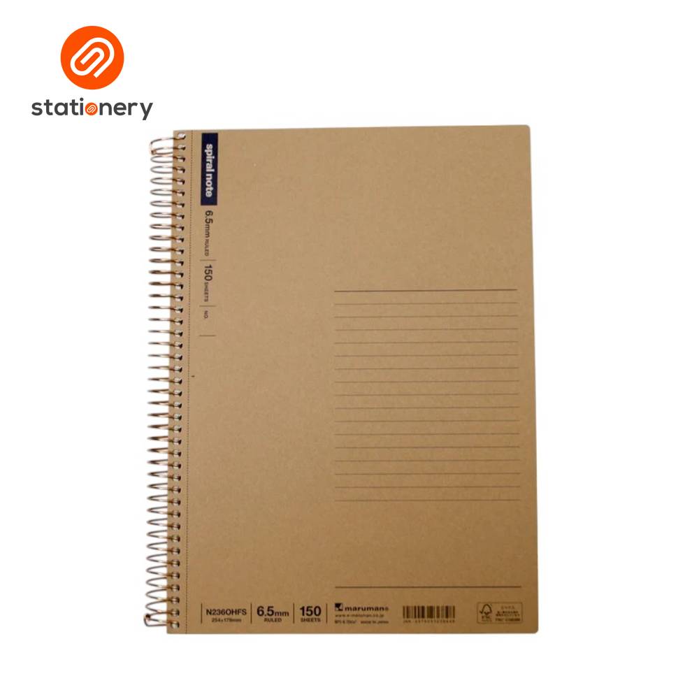 Maruman Spiral Notebook Basic Ruled A5 - 150 Sheets-zoom-5