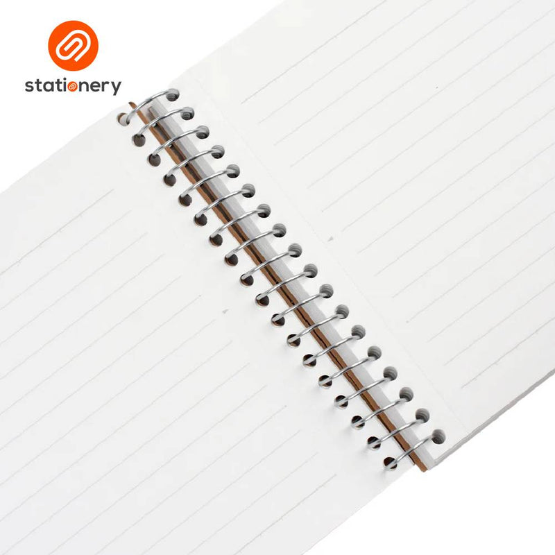 Maruman Spiral Notebook Horizontal Lines A6 - 80 Sheets-zoom-