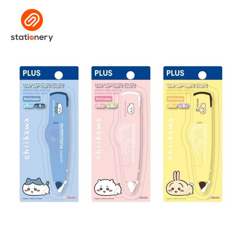 Plus Whiper Mini Roller Correction Tape 5mmx6m - Chiikawa (Assorted per Piece)