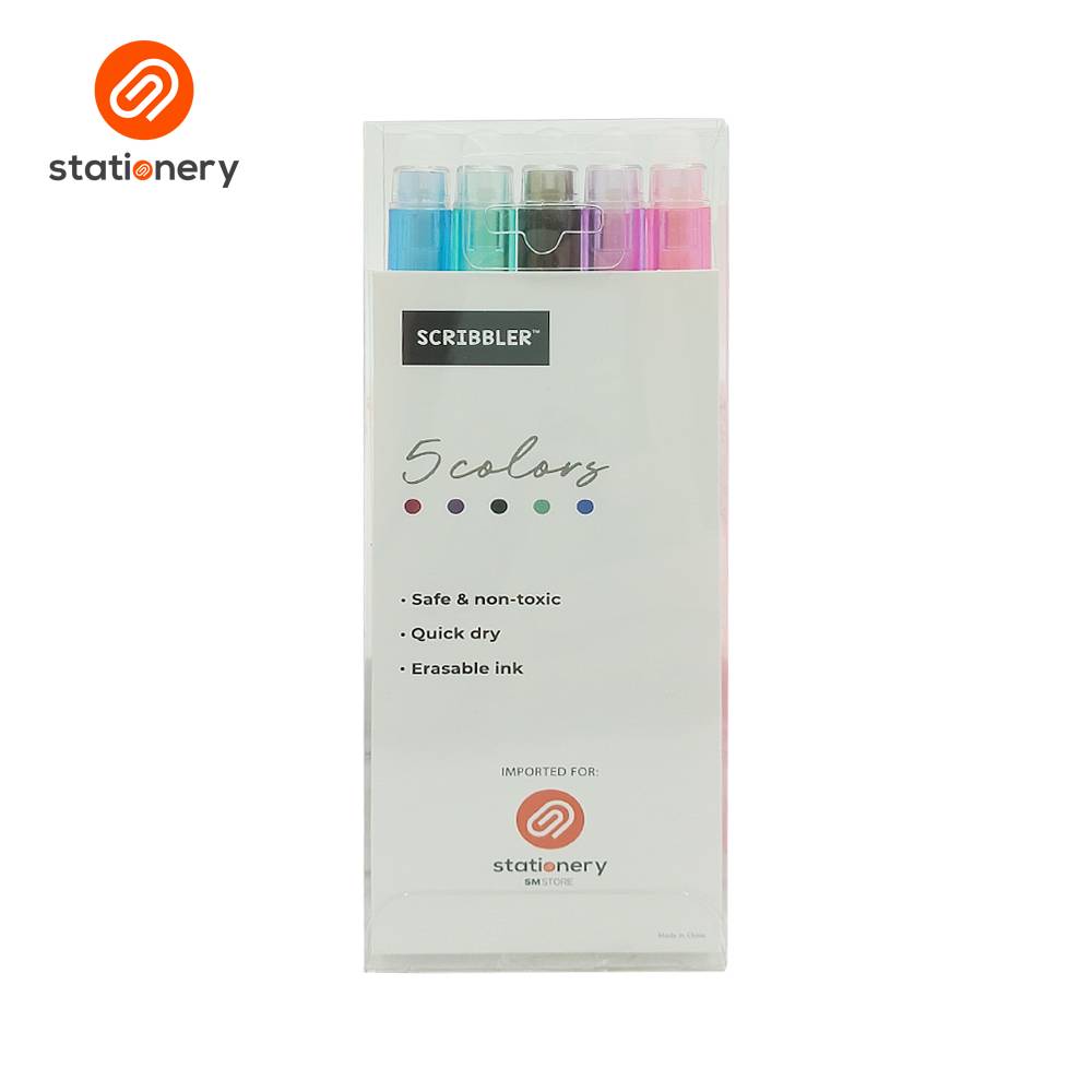 Scribbler Erasable Gel Pens 5 Colors-zoom-3