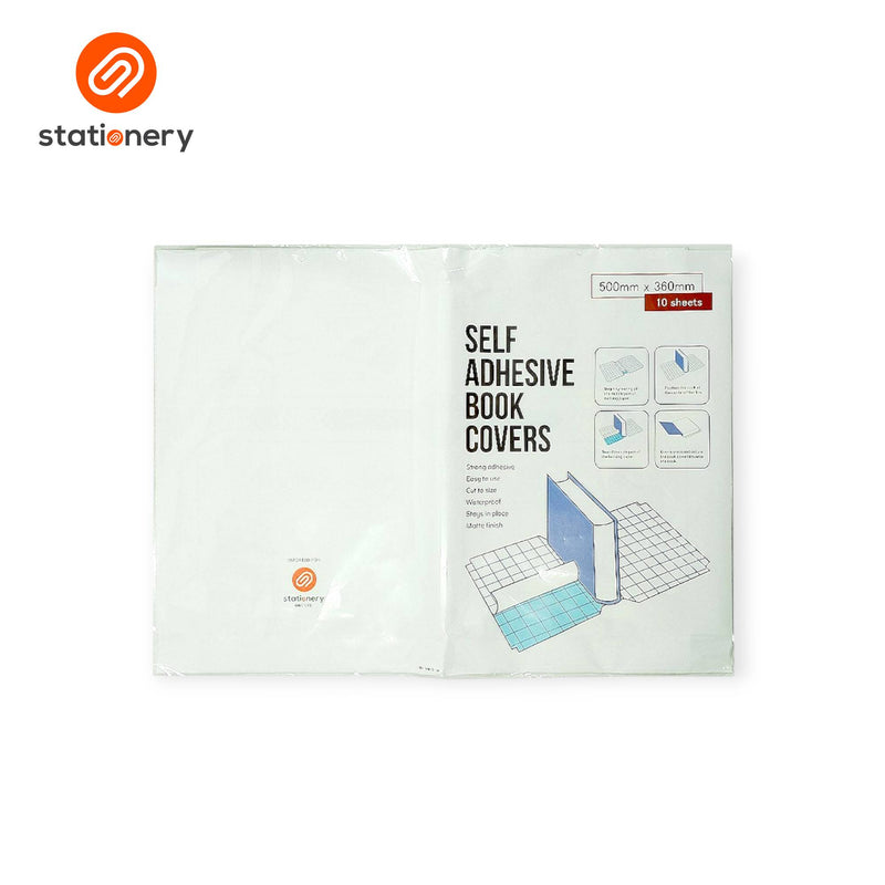 Self Adhesive Book Covers 10 Sheets per Pack - 500x360mm-zoom-