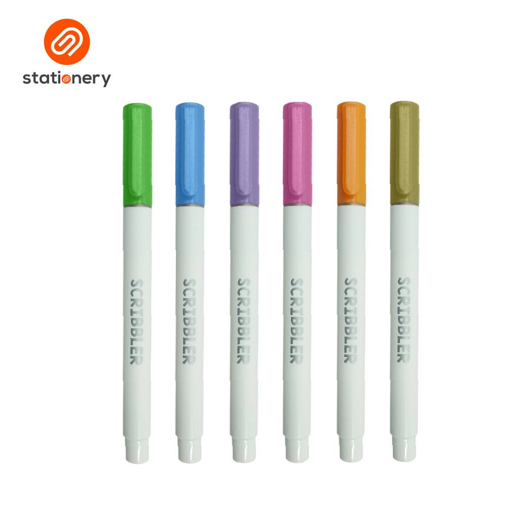 Scribbler Metallic Outline Markers 6 Colors-zoom-2