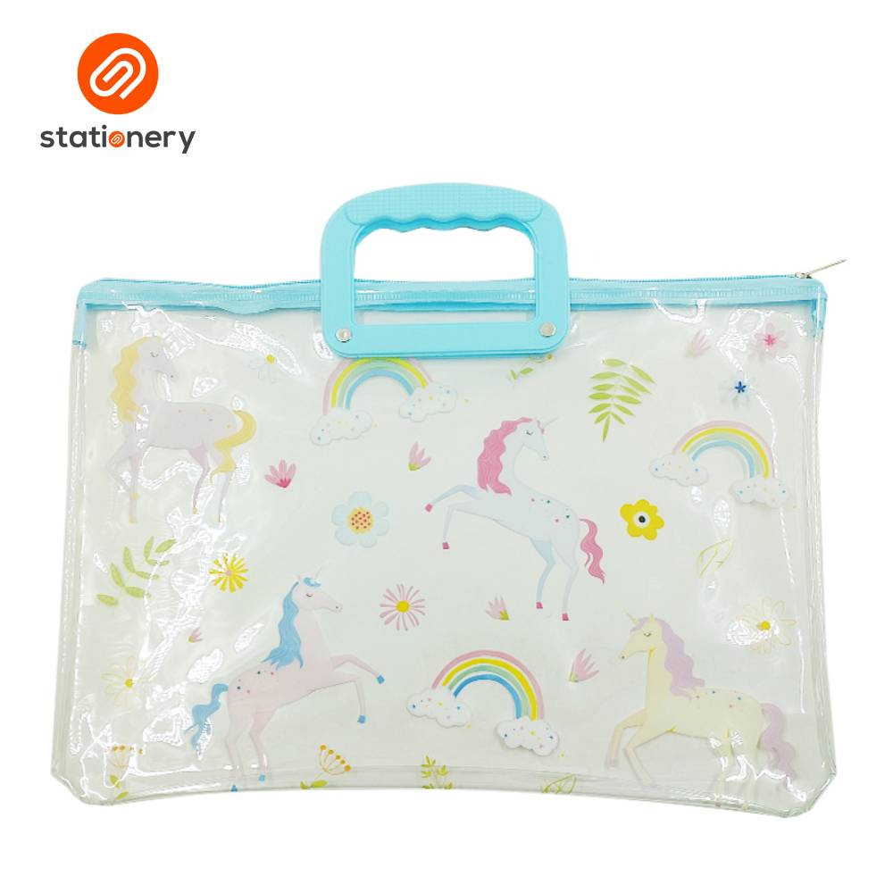 Clear PVC Envelope with Zipper and Handle-7