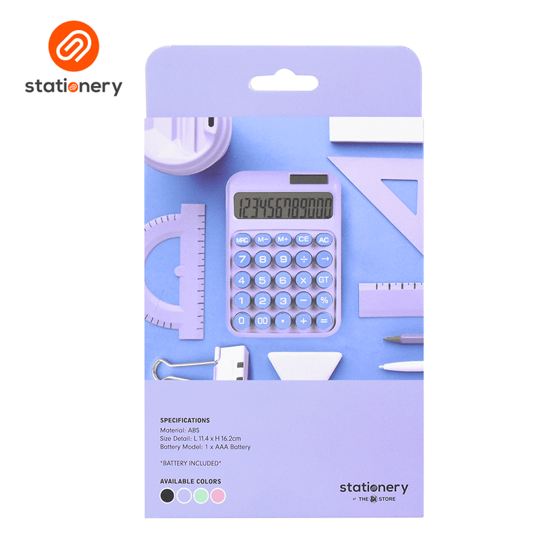12 Digits Desktop Colored Calculator with Solar-zoom-