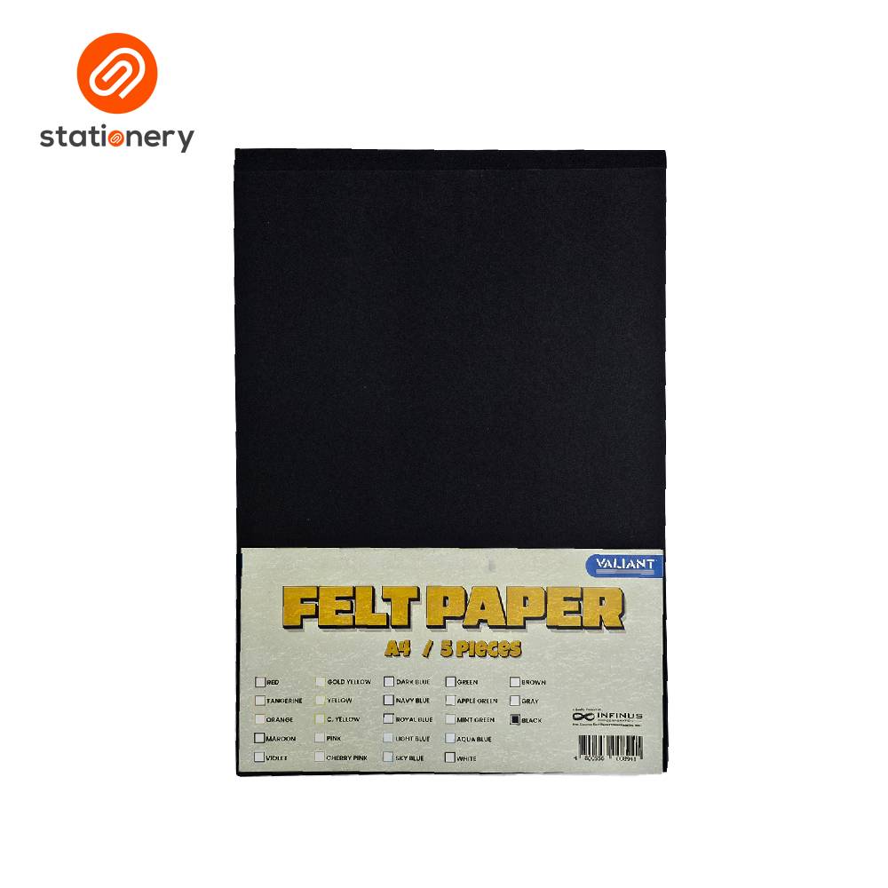 Valiant Felt Paper A4 - 5 Sheets per Pack-zoom-2