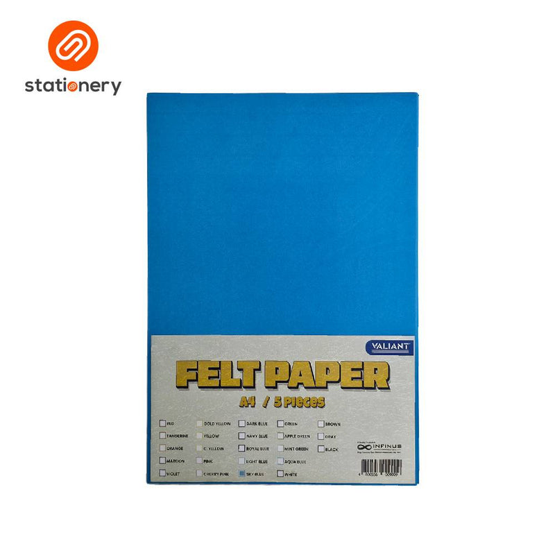 Valiant Felt Paper A4 - 5 Sheets per Pack-zoom-