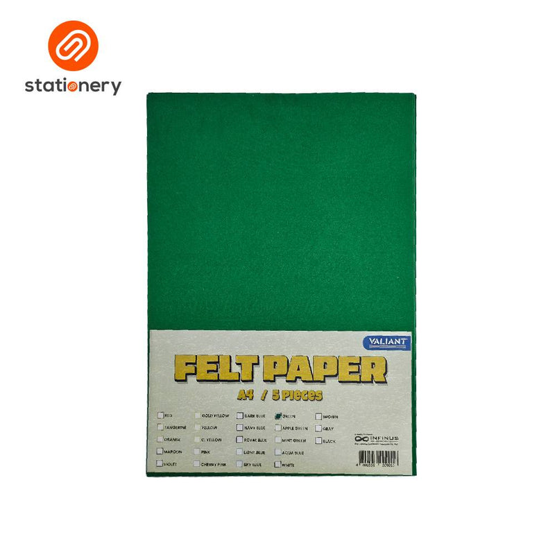 Valiant Felt Paper A4 - 5 Sheets per Pack-zoom-