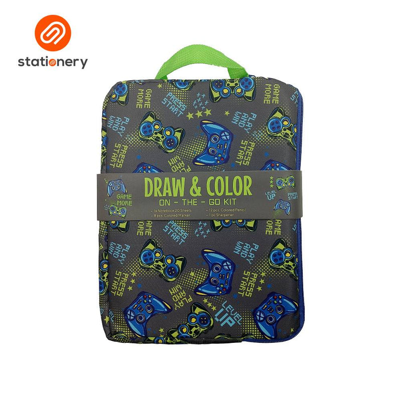 Draw and Color On-the-Go Kids Travel Kit-zoom-