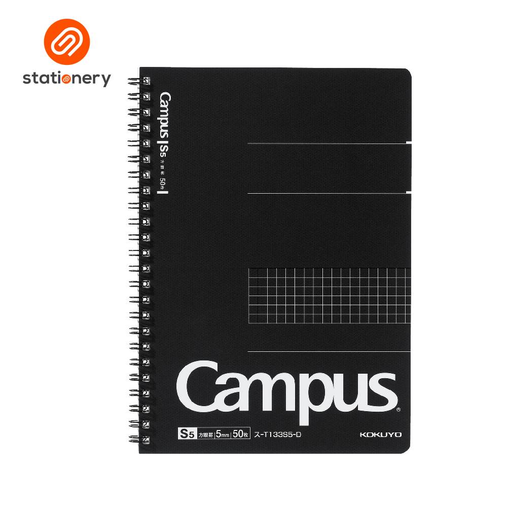Kokuyo Campus Twin Ring Notebook 5mm Grid Line 50 Sheets A5-1