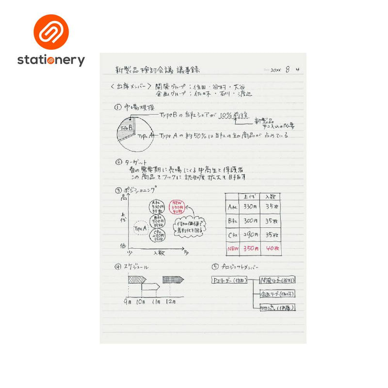 Kokuyo Campus Twin Ring Notebook 6mm Dot Rule 50 Sheets A5-zoom-