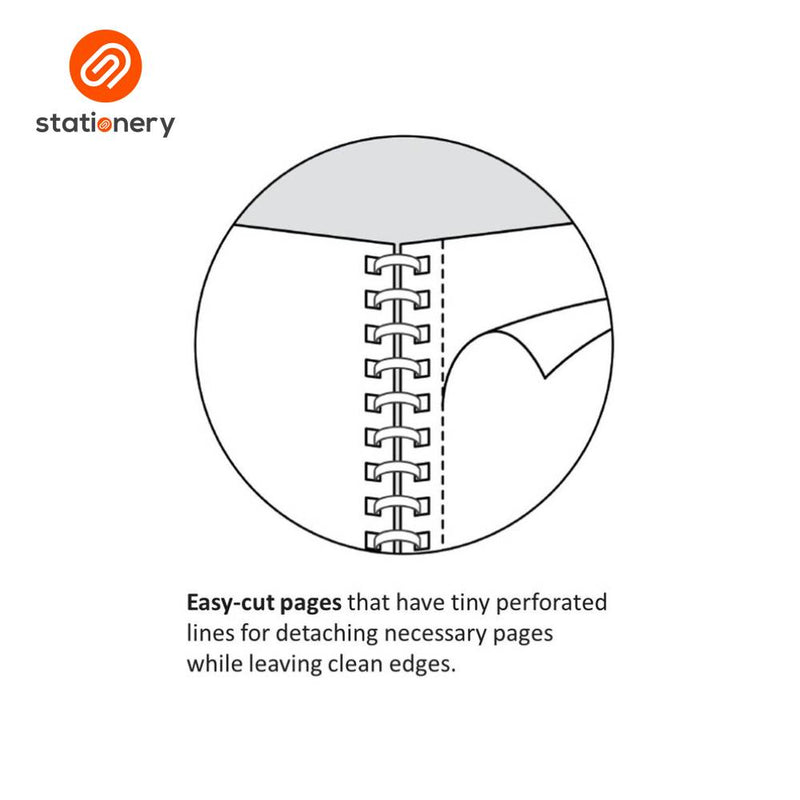 Kokuyo Campus Twin Ring Notebook 6mm Dot Rule 50 Sheets A5-zoom-