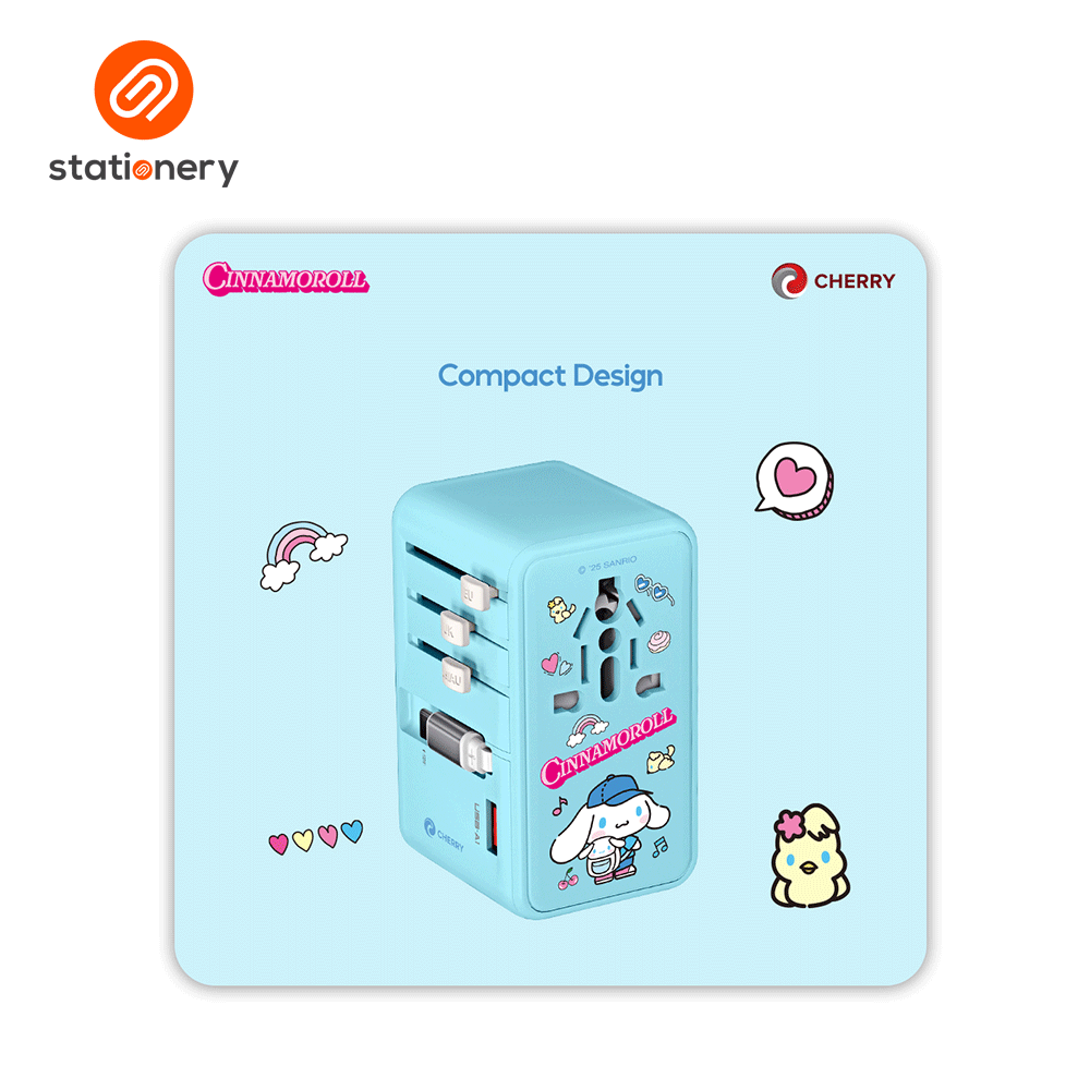 Sanrio Characters and CHERRY 100W Universal Travel Adapter-5