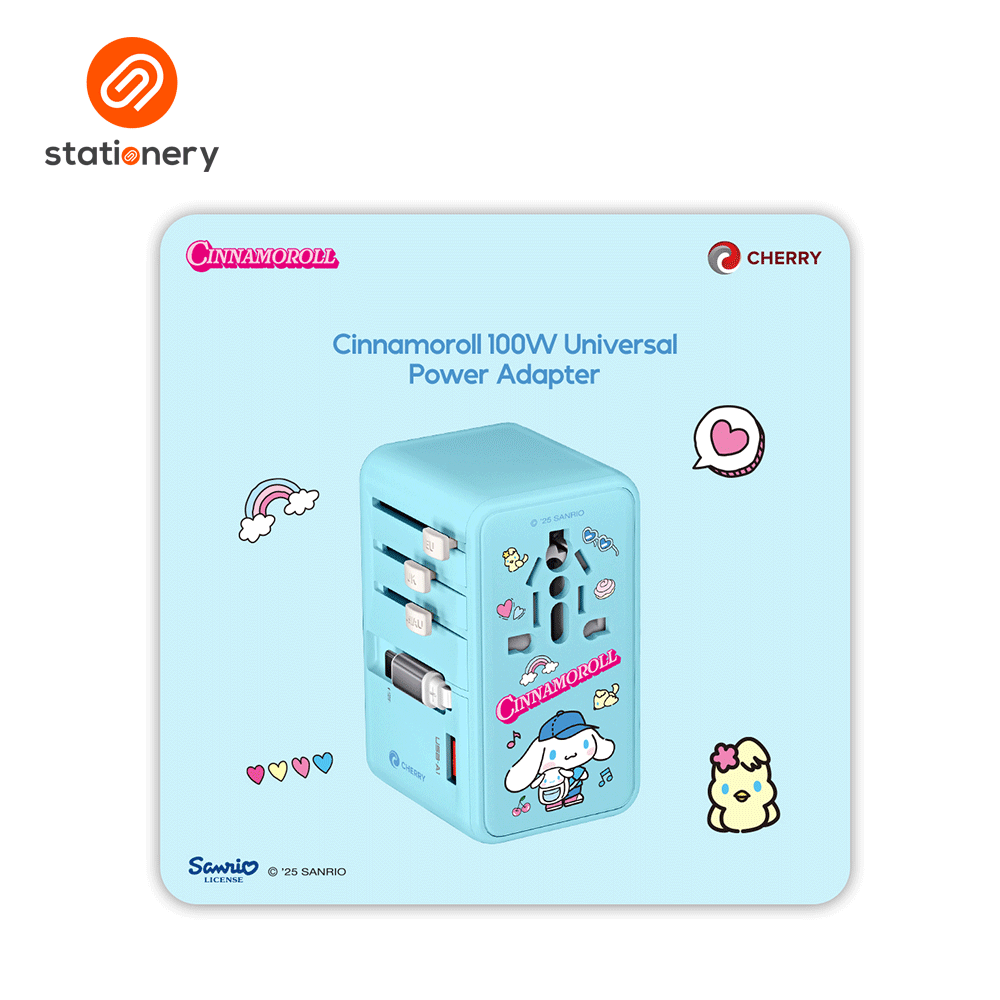 Sanrio Characters and CHERRY 100W Universal Travel Adapter-6