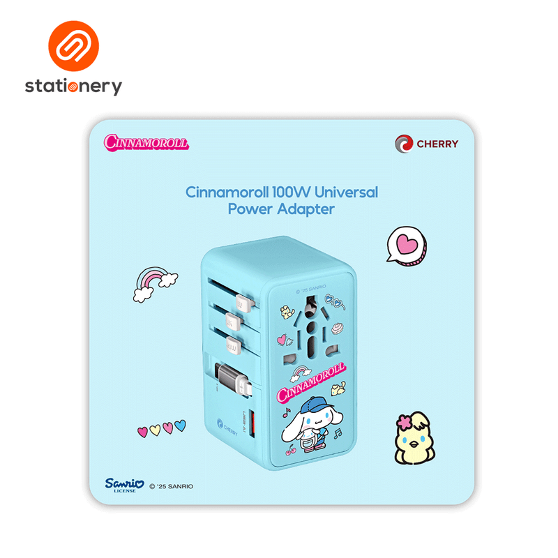 Sanrio Characters and CHERRY 100W Universal Travel Adapter-zoom-