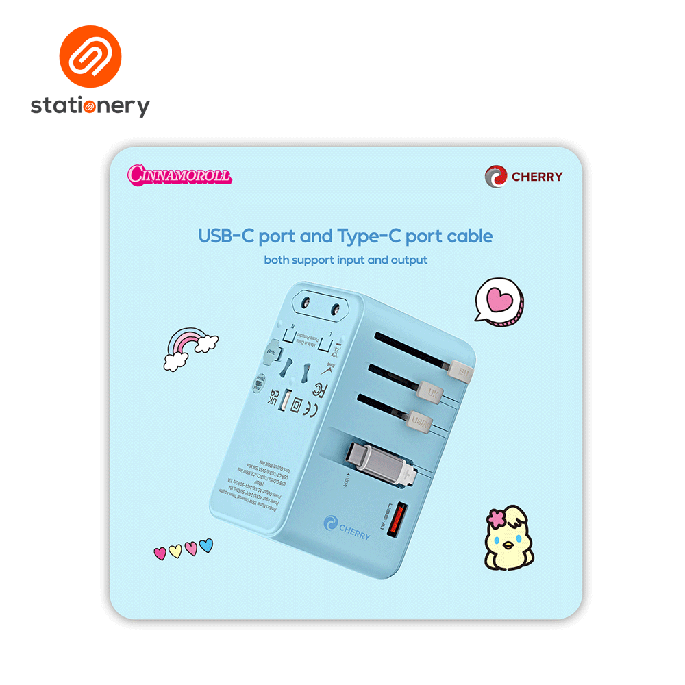 Sanrio Characters and CHERRY 100W Universal Travel Adapter-zoom-7
