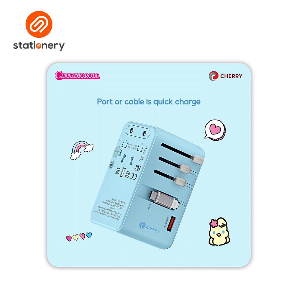Sanrio Characters and CHERRY 100W Universal Travel Adapter-zoom-8