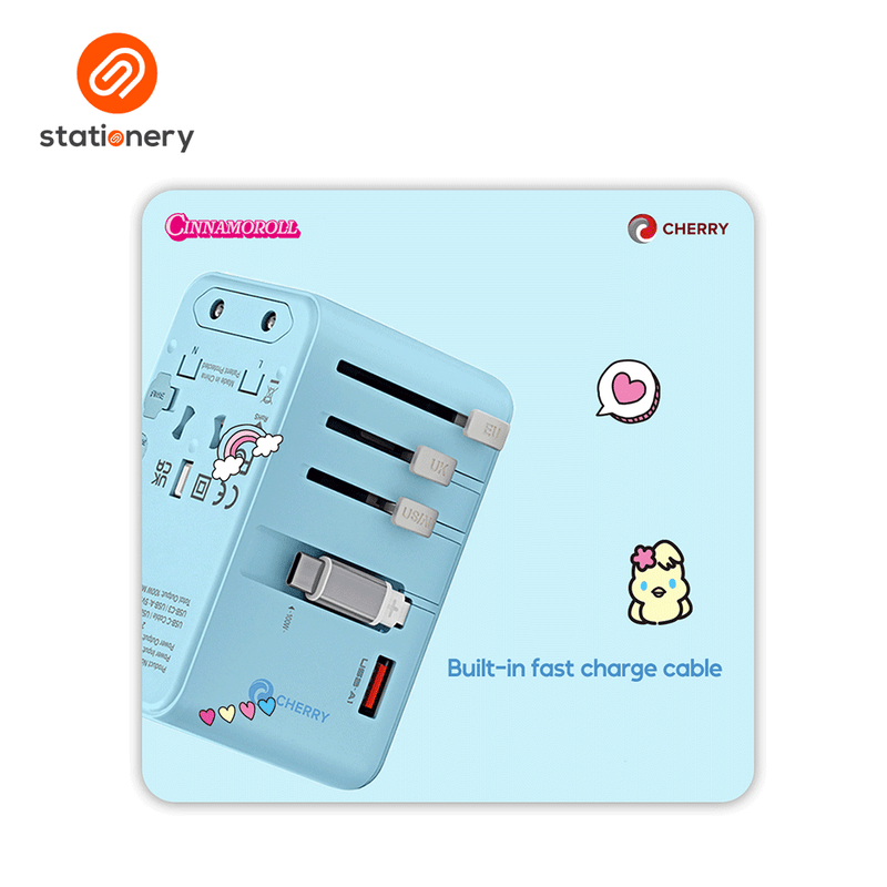 Sanrio Characters and CHERRY 100W Universal Travel Adapter-zoom-