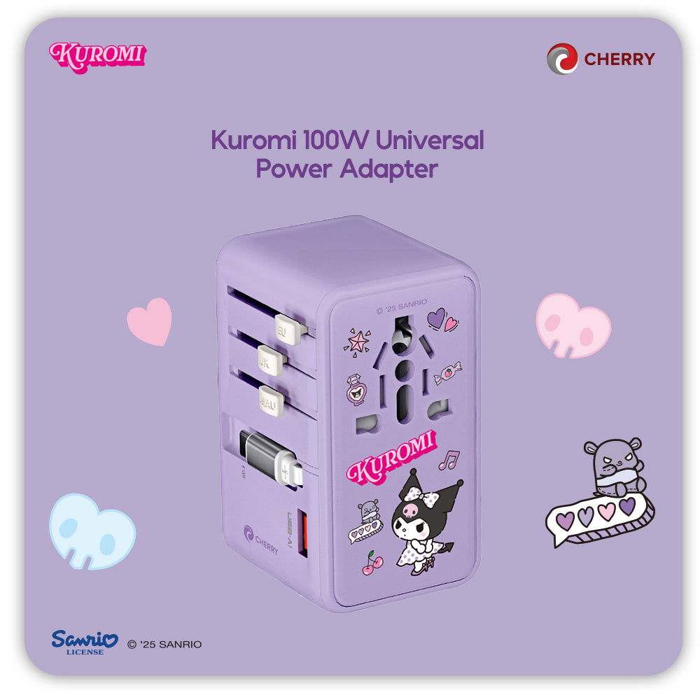 Sanrio Characters and CHERRY 100W Universal Travel Adapter-zoom-2