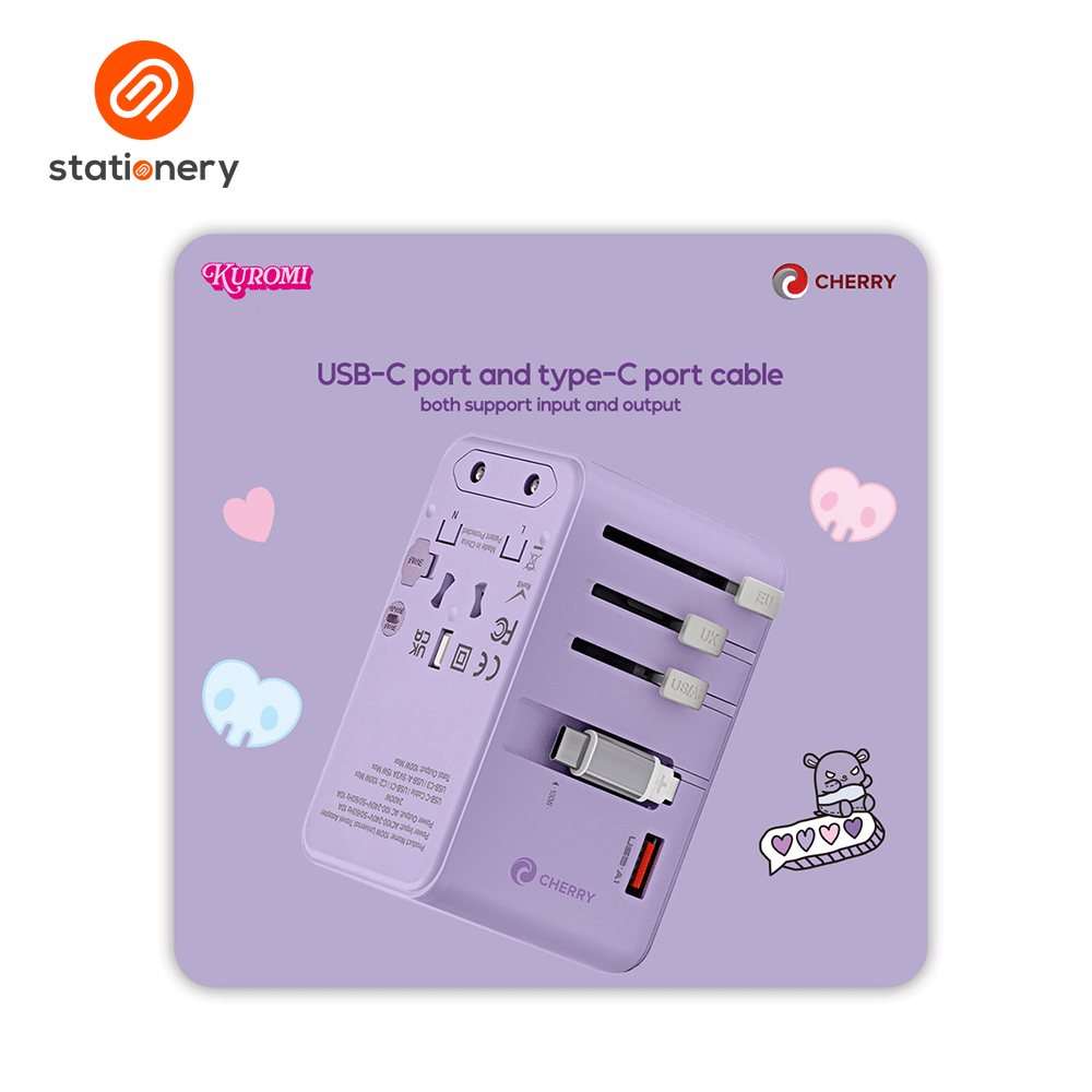 Sanrio Characters and CHERRY 100W Universal Travel Adapter-zoom-13