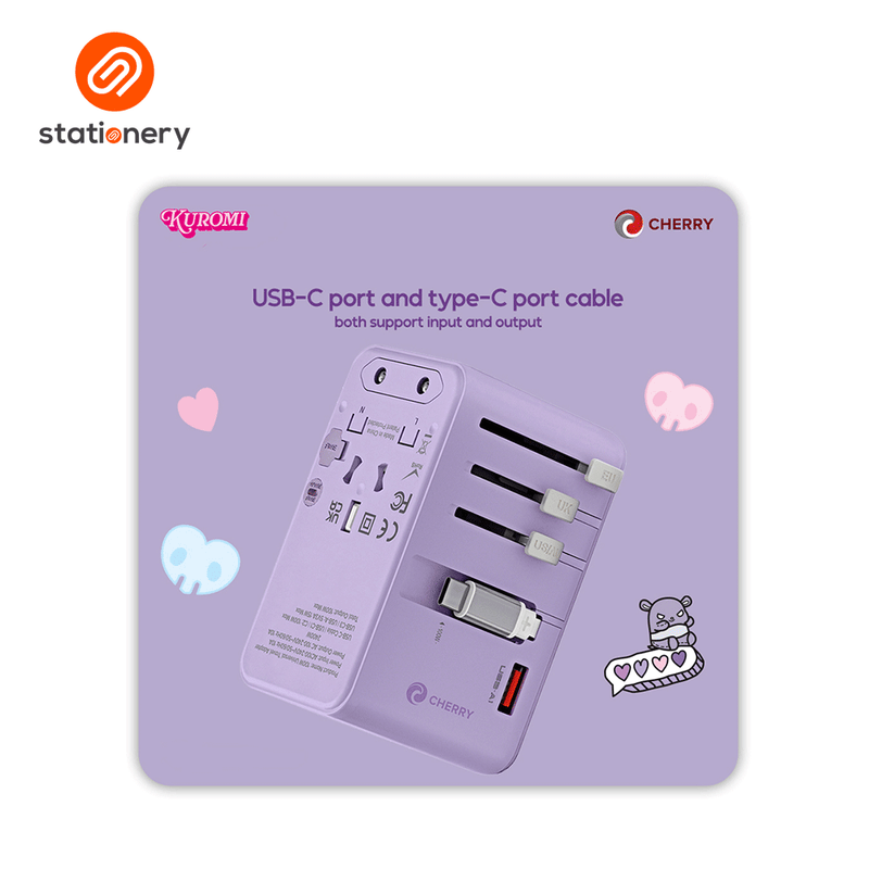 Sanrio Characters and CHERRY 100W Universal Travel Adapter-zoom-