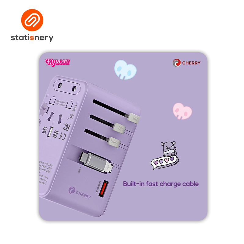 Sanrio Characters and CHERRY 100W Universal Travel Adapter-zoom-
