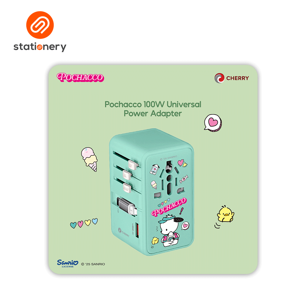 Sanrio Characters and CHERRY 100W Universal Travel Adapter-16