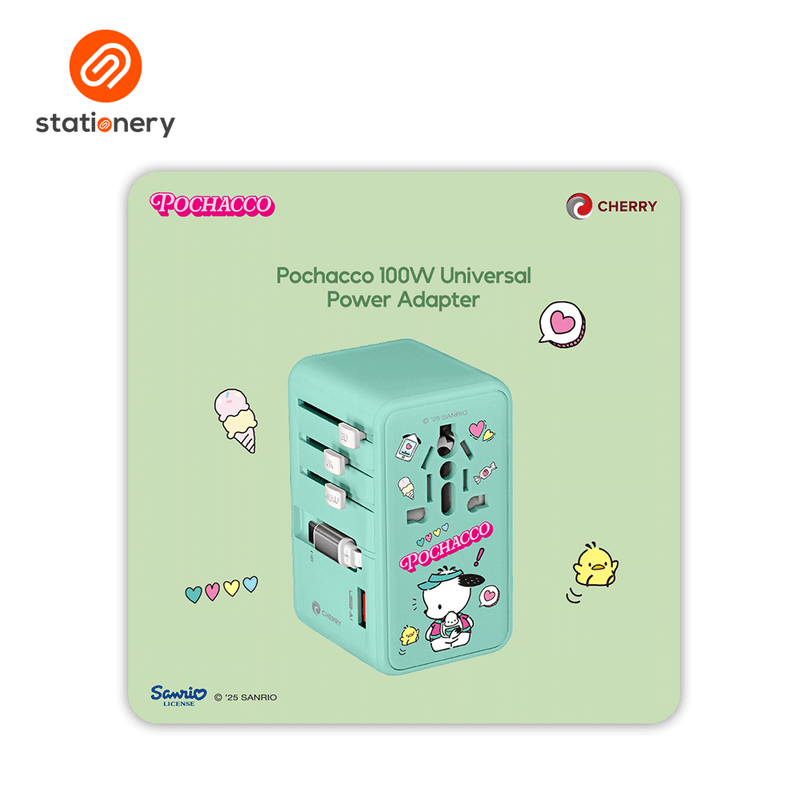 Sanrio Characters and CHERRY 100W Universal Travel Adapter-zoom-