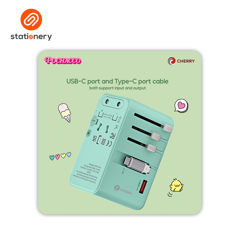 Sanrio Characters and CHERRY 100W Universal Travel Adapter-zoom-
