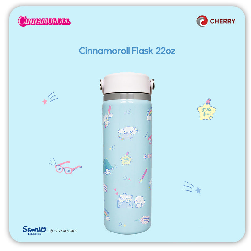 Sanrio Characters and CHERRY Flask 22oz Chirashi-zoom-
