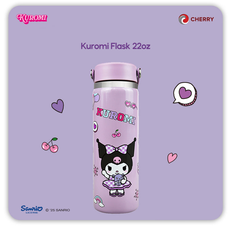 Sanrio Characters and CHERRY Flask 22oz Pop-zoom-