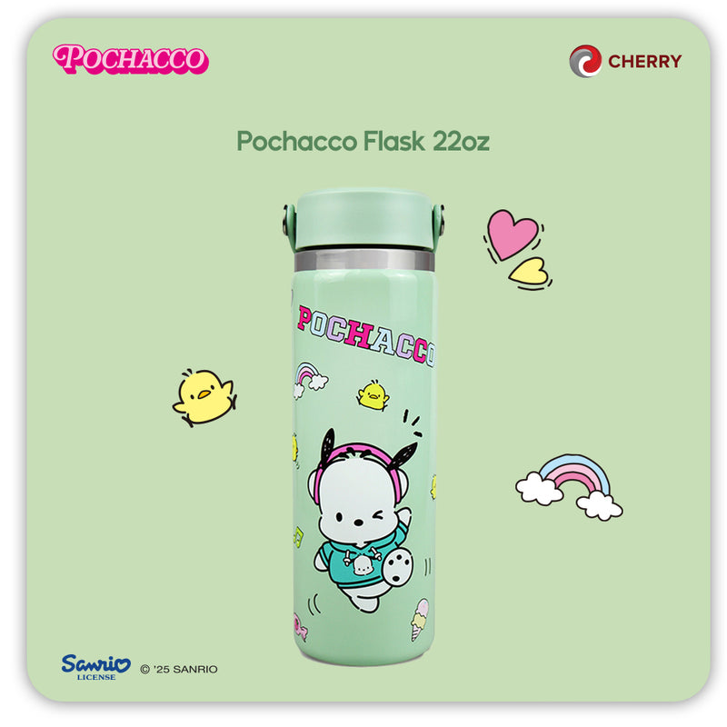Sanrio Characters and CHERRY Flask 22oz Pop-zoom-