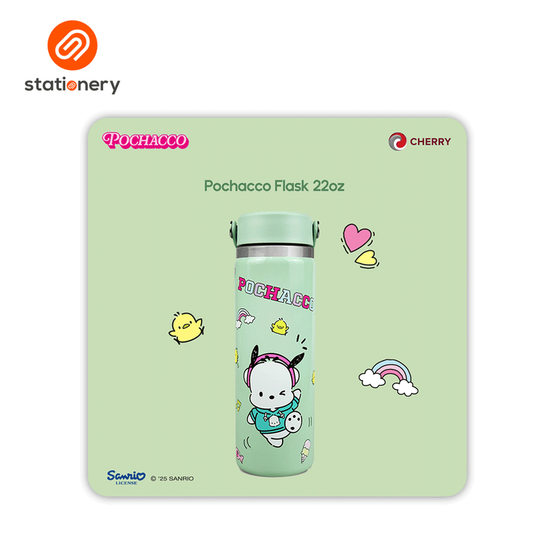 Sanrio Characters and CHERRY Flask 22oz Pop-zoom-