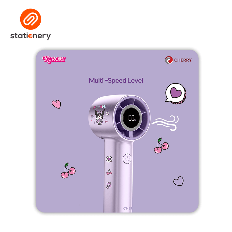 Cherry Sanrio Mini Turbo Fan - Kuromi-zoom-