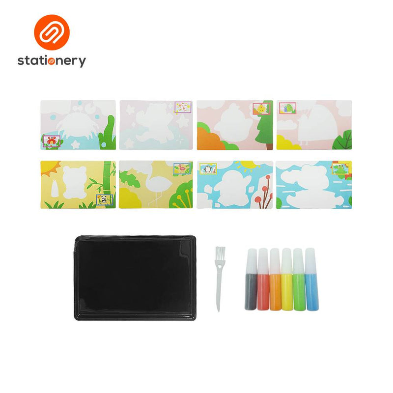 Stationery Sand Art Kit - Animals-zoom-