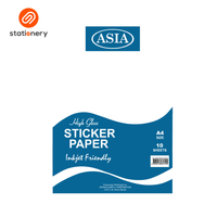 Asia Sticker Paper A4 10 pcs per Pack - High Gloss