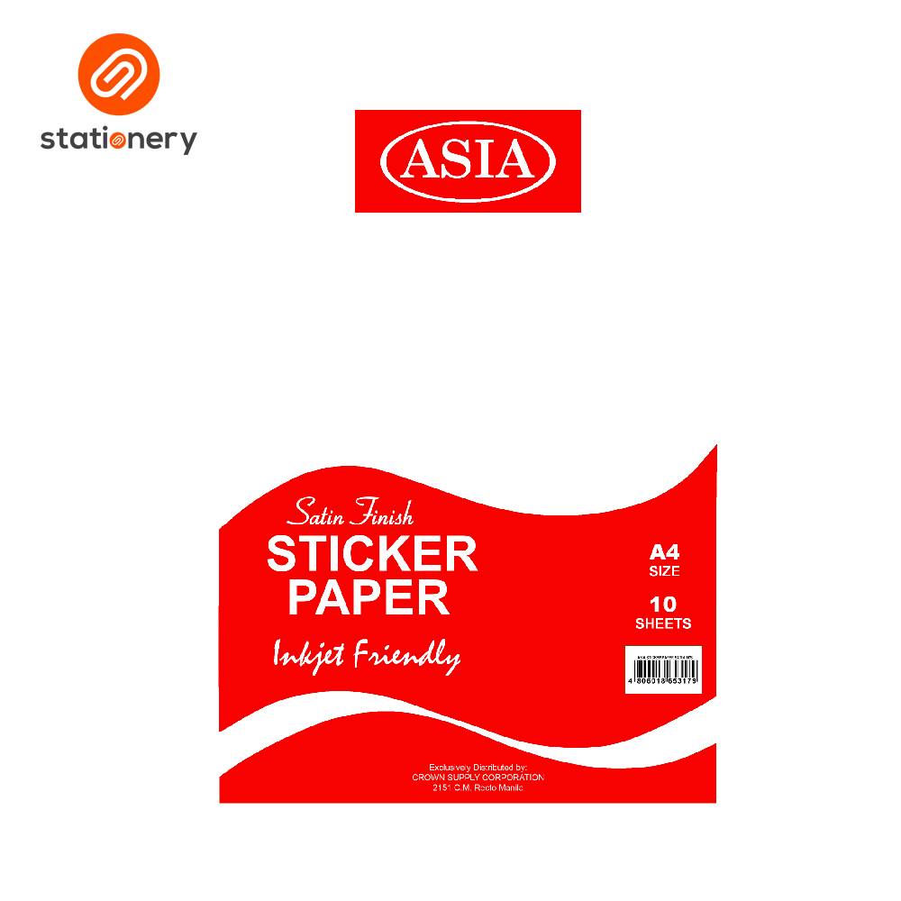 Asia Sticker Paper A4 10 pcs per Pack-zoom-3