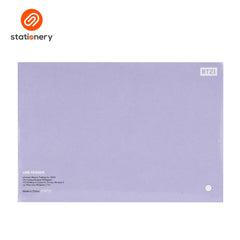 Purple stationery item with 'stationery' brand logo on a white background