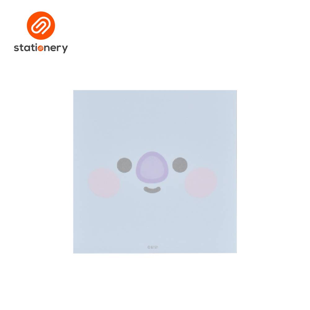 Product with a cartoon face design on a light blue background, branded with 'stationery'.
