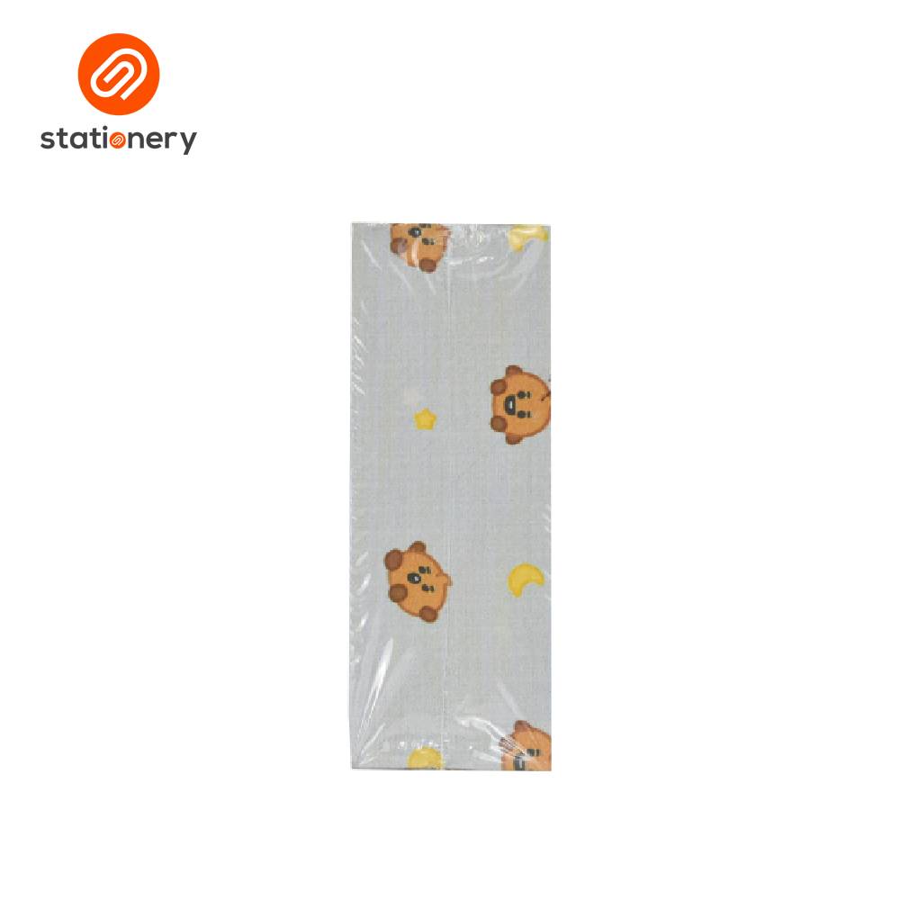 Packaged product with cartoon bear design on a white background, featuring the 'stationery' brand.