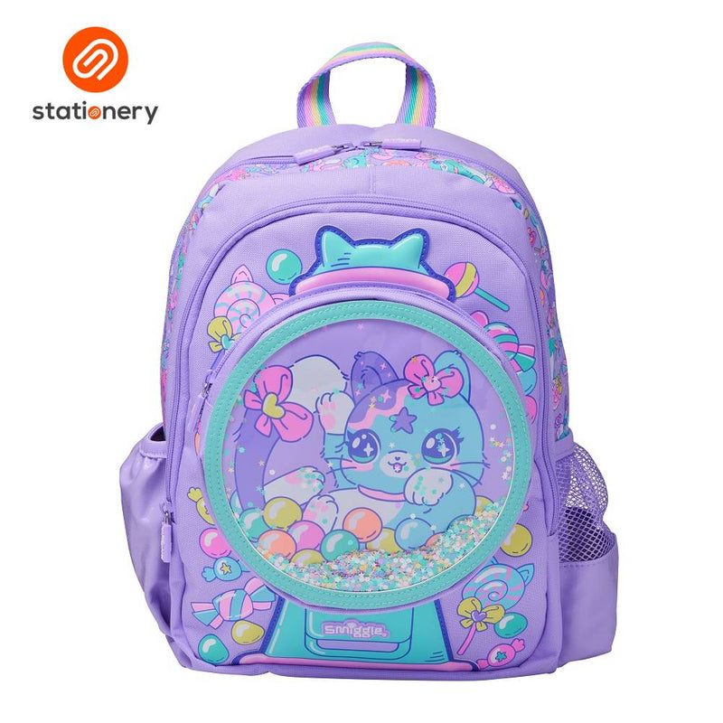 Smiggle Adventurous Junior Character Backpack - Lilac-zoom-