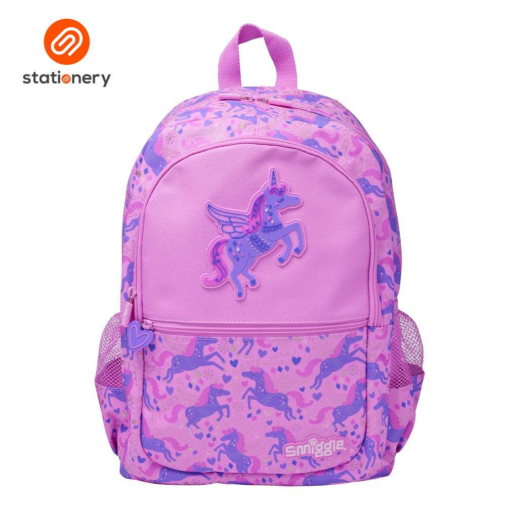 Smiggle Adventurous Classic Backpack Pink – SM Stationery