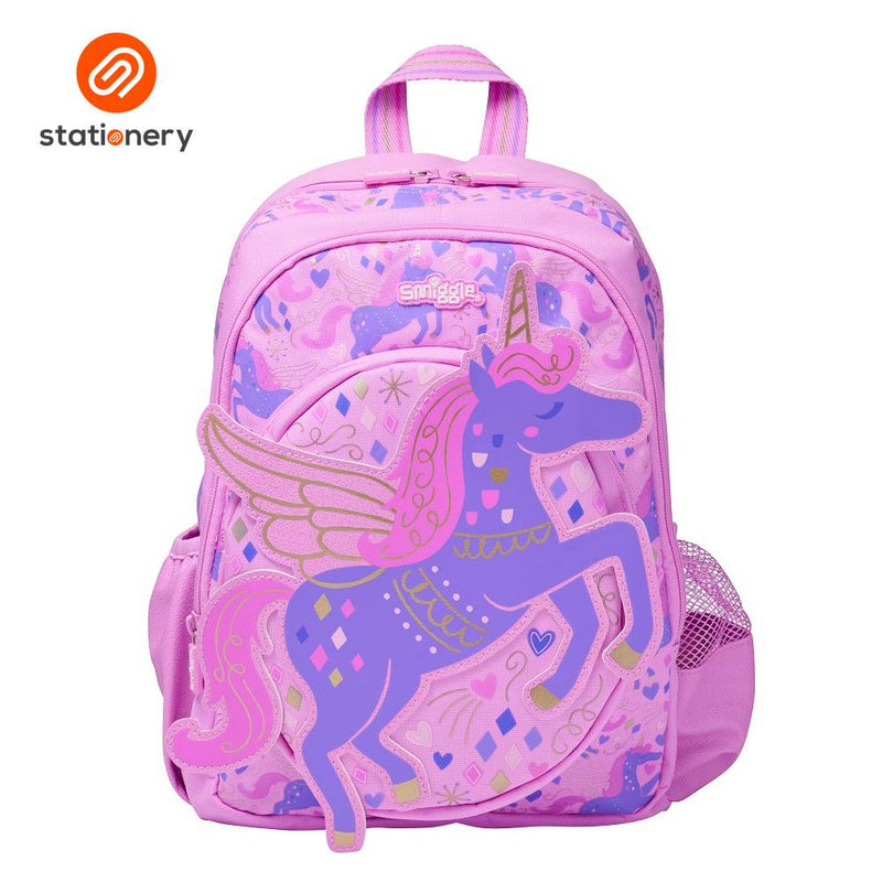 Smiggle Adventurous Junior Character Backpack - Pink-zoom-