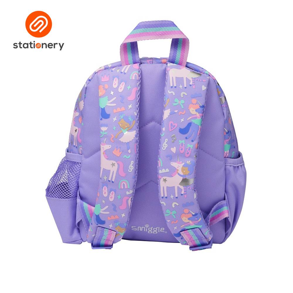 Smiggle Ready Set Go Teeny Tiny Backpack - Lilac Coral-3